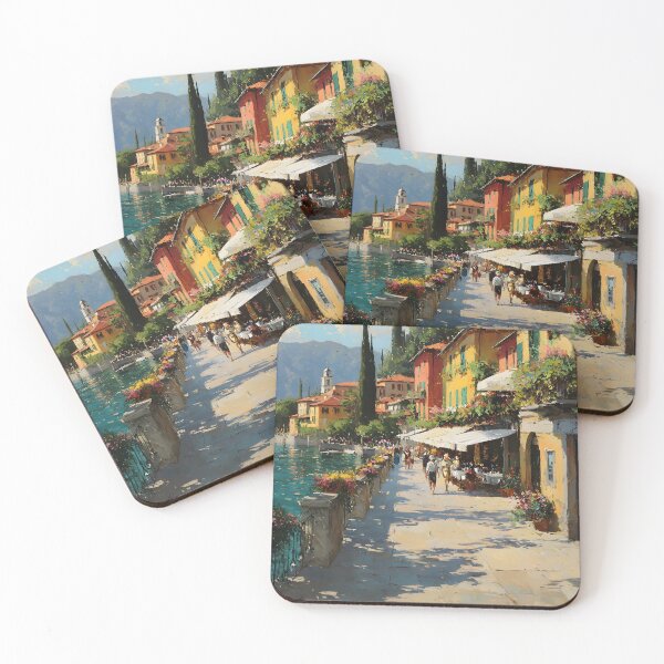 Item preview, Charming Waterfront Promenade at Lake Como designed and sold by daila70.