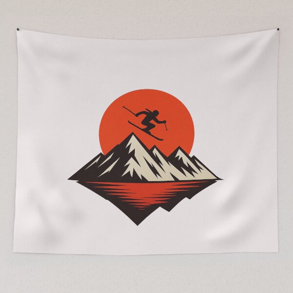 Item preview, Mountain Sunset Ski Jump designed and sold by LegendsOfLife37.