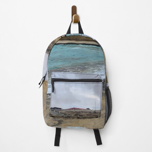 Item preview, Turquoise Shoreline Under Dramatic Coastal Cliffs & Cloudy Sky designed and sold by Torizo.
