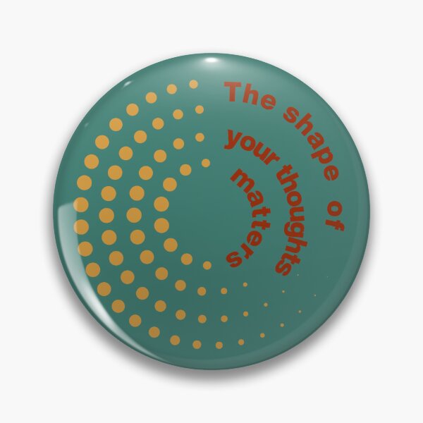 Item preview, The Shape of Your Thoughts Matters – Retro Spiral Quote  designed and sold by Panoramax.