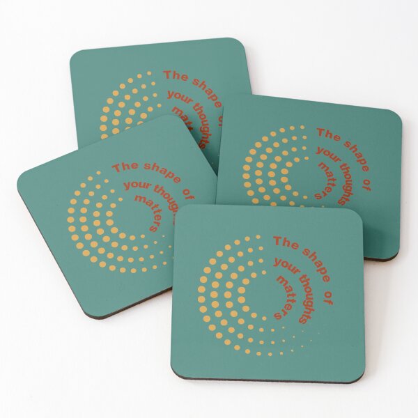 Item preview, The Shape of Your Thoughts Matters – Retro Spiral Quote  designed and sold by Panoramax.