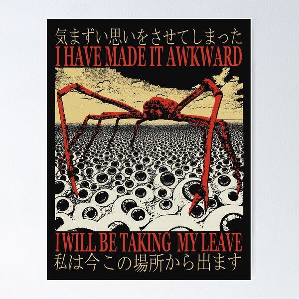 Item preview, I Have Made It Awkward Vintage Japanese Spider Crab designed and sold by Darkifun.