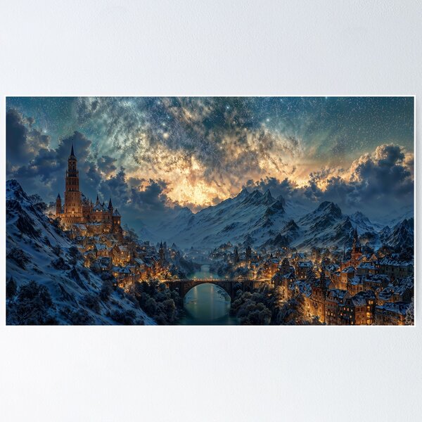 Item preview, Where Starlight Meets the Winter Kingdom designed and sold by lostcauseblue.