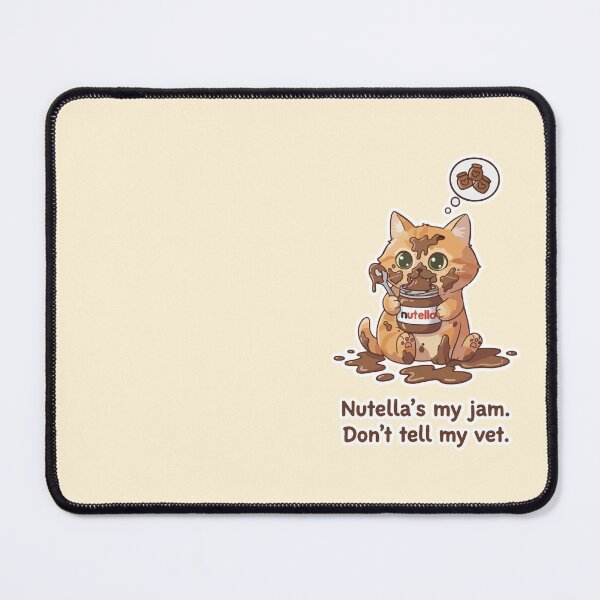 Item preview, Nutella's my jam. Don't tell my vet. designed and sold by Parallax Grafica.