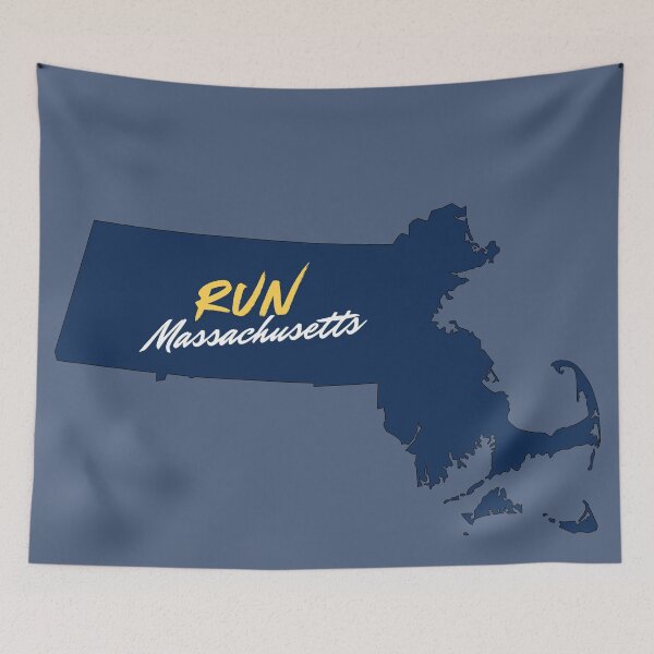 Item preview, Run Massachusetts • MA Running State Map Design designed and sold by More ER Tee's.