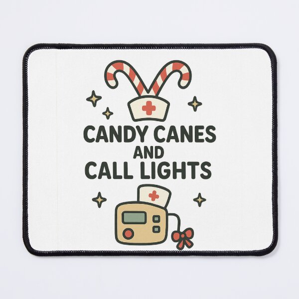 Item preview, Candy Canes And Call Lights | Funny Nurse Christmas Design | Cute Medical Holiday Art designed and sold by NANursing.