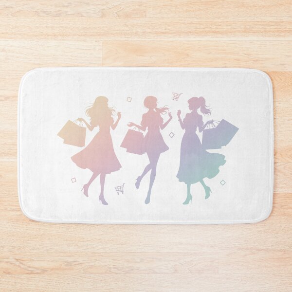 Item preview, three happy trendy women enjoying in shopping designed and sold by Nikoleta Vukovic.