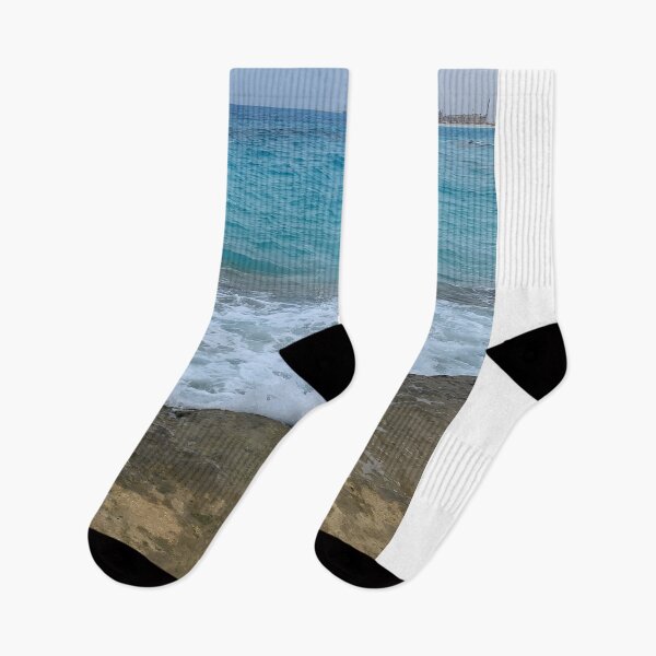Item preview, Turquoise Waves Hitting the Rocky Shore designed and sold by Torizo.