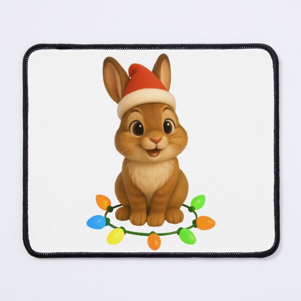 Item preview, Christmas Eastern Cottontail Rabbit designed and sold by Sillytoe.
