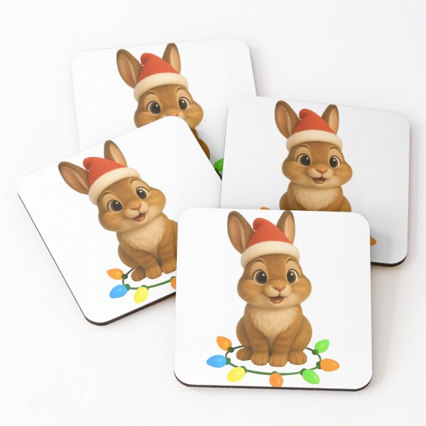 Item preview, Christmas Eastern Cottontail Rabbit designed and sold by Sillytoe.