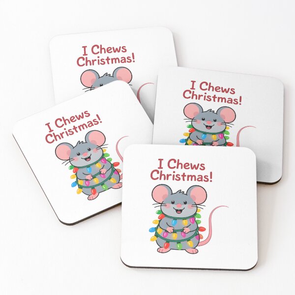Item preview, XMAS MOUSE I CHEWS CHRISTMAS designed and sold by Uglyandcute.