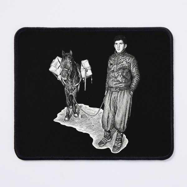 Item preview, Man with Donkey and Cargo designed and sold by Naux | Design & Illustration.