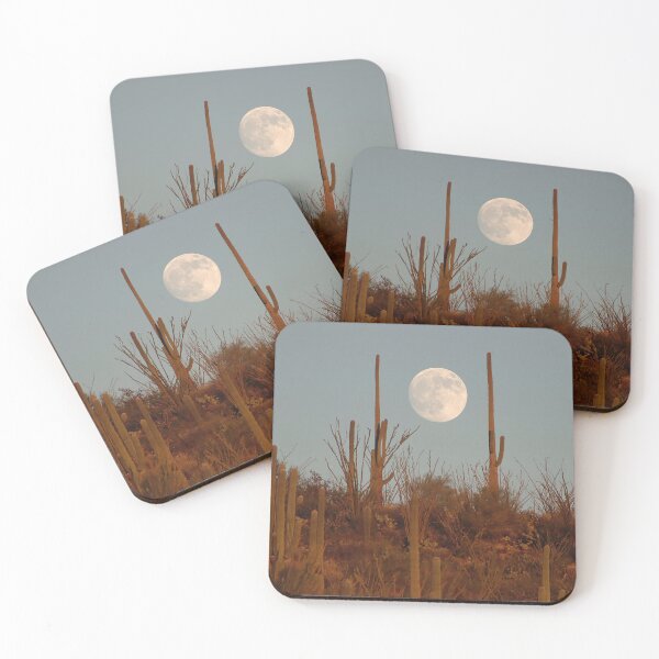 Item preview, Wonderful Desert Saguaro Cacti Moonrise designed and sold by simonjayphotos.