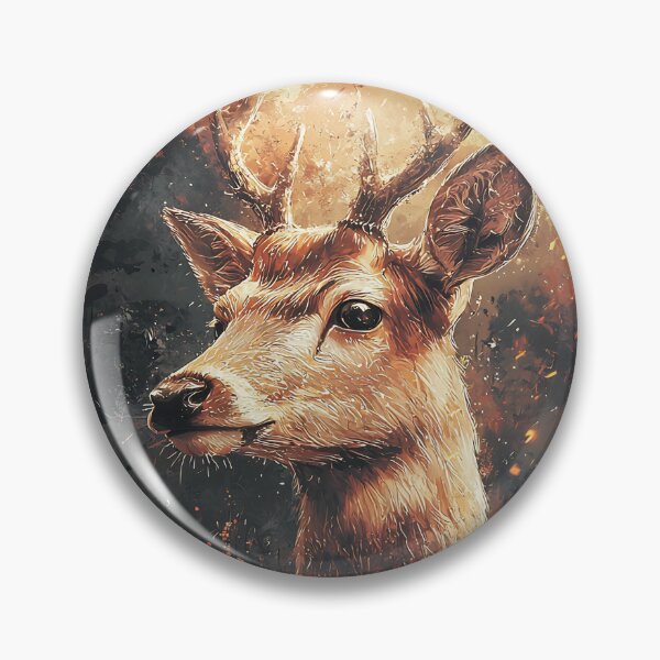 Item preview, Red Maple Deer Temple Scene | Japanese Aesthetic Fantasy Landscape designed and sold by MetroEnvision.