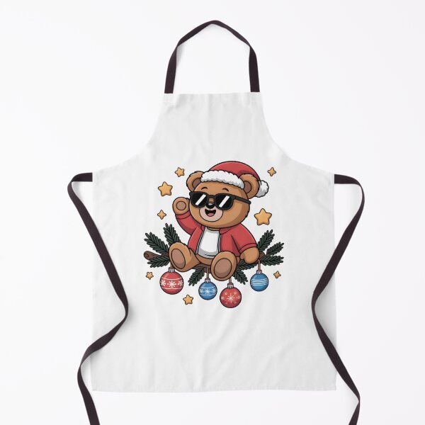 Item preview, Cool Christmas Bear with Sunglasses – Cute Holiday Cartoon Design designed and sold by Snifferius.