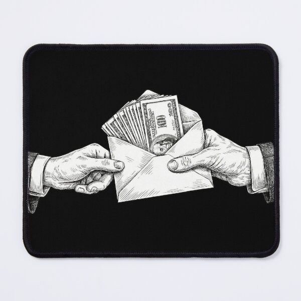 Item preview, Hands Passing an Envelope of Money designed and sold by Naux | Design & Illustration.