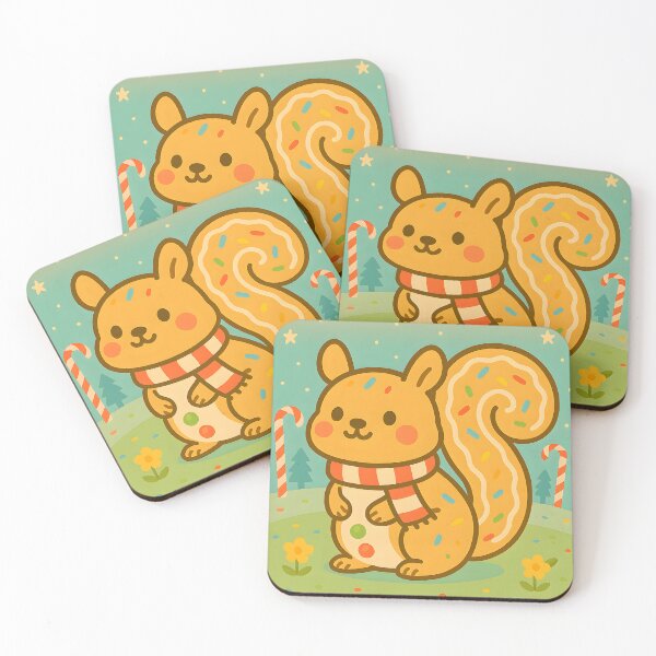 Item preview, Sugar Cookie Squirrel – Kawaii Holiday Animal Treat designed and sold by Whiskers&Waffles.