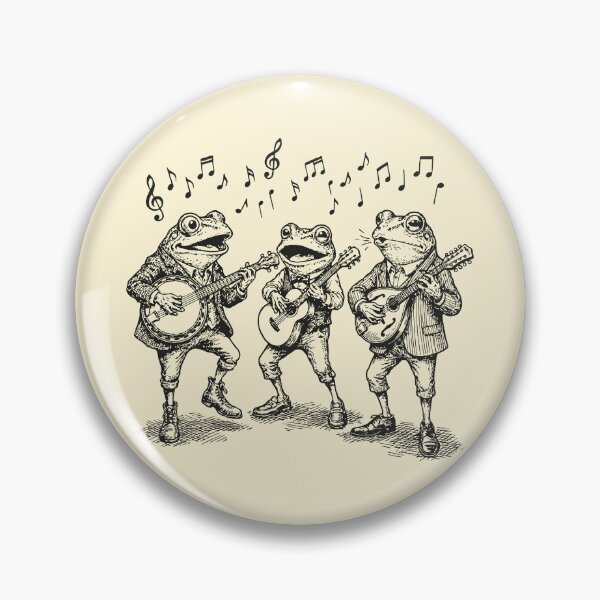 Item preview, Frogs Band Funny Folk Music Lover Toads designed and sold by Y-Vibes.
