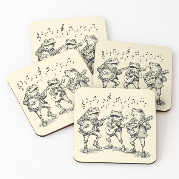 Item preview, Frogs Band Funny Folk Music Lover Toads designed and sold by Y-Vibes.