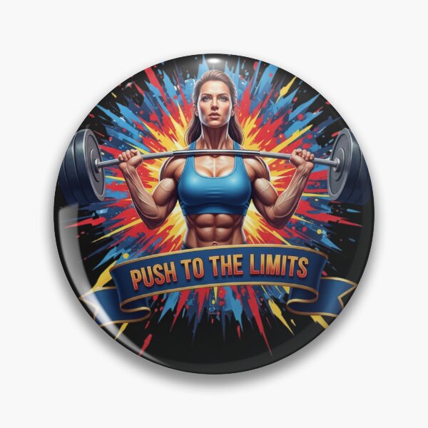 Item preview, Push to the Limits Lifter T-Shirt Design | Explosive Pop Art Bodybuilding designed and sold by BoldBloomArt.