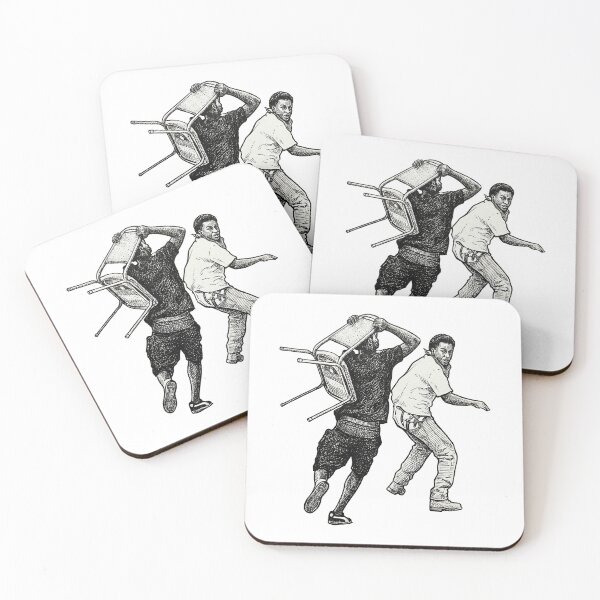Item preview, Man Chasing Someone with a Chair designed and sold by Naux | Design & Illustration.