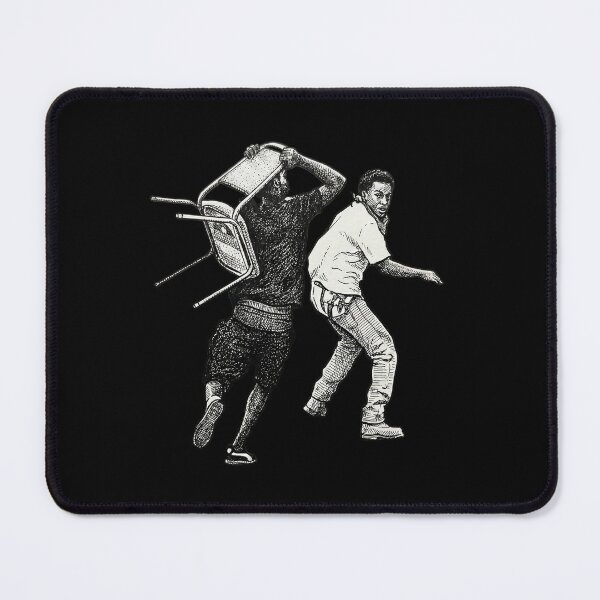 Item preview, Man Chasing Someone with a Chair designed and sold by Naux | Design & Illustration.
