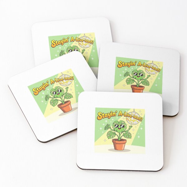 Item preview, Stayin’ A-Liveleaf! – Funny Disco Plant Pun Design | WhimsyByPaul designed and sold by WhimsyByPaul.redbubble.com.