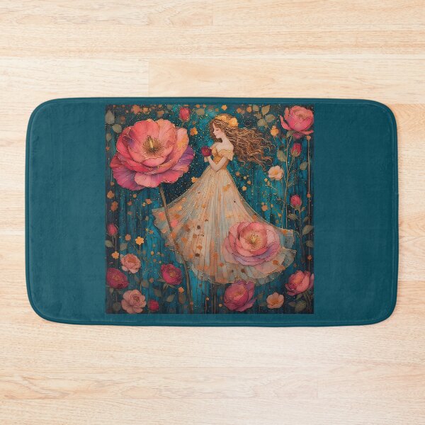 Item preview, A beautiful girl among roses and lilies in a fantastical forest. designed and sold by Natalia-Vlad.