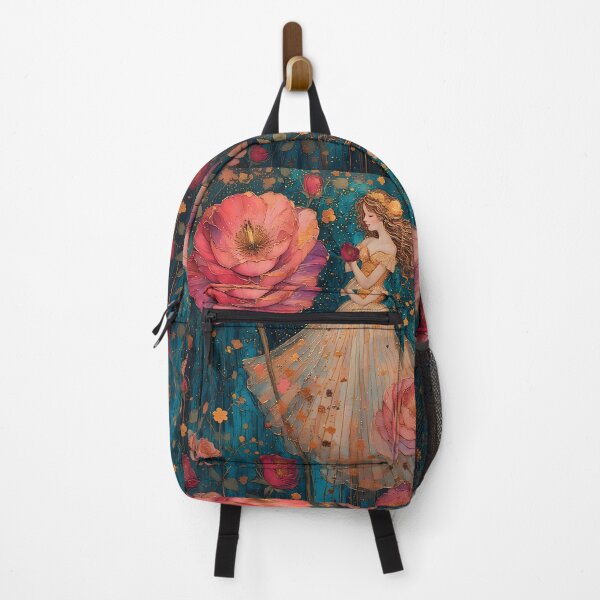 Item preview, A beautiful girl among roses and lilies in a fantastical forest. designed and sold by Natalia-Vlad.