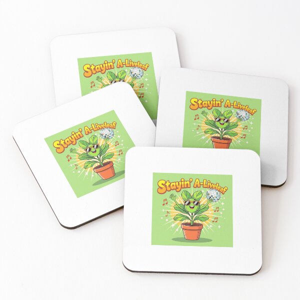 Item preview, Stayin’ A-Liveleaf! – Funny Disco Plant Pun Design | WhimsyByPaul designed and sold by WhimsyByPaul.redbubble.com.