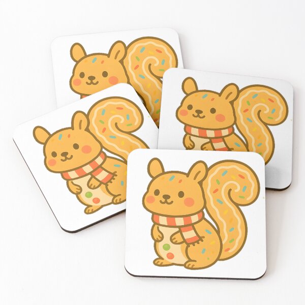 Item preview, Sugar Cookie Squirrel – Kawaii Holiday Animal Treat designed and sold by Whiskers&Waffles.