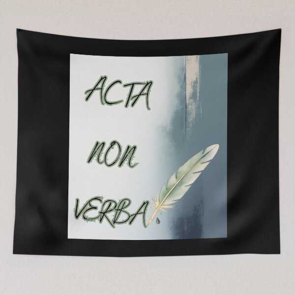 Item preview, Acta Non Verba- Actions Not Words Minimalist Ink designed and sold by Anyshca.