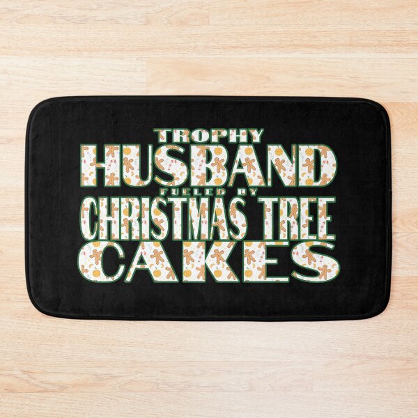 Item preview, Trophy Husband Fueled by Christmas Tree Cakes T-Shirt Christmas Family Humot T-shirt designed and sold by SunflakeStudio.