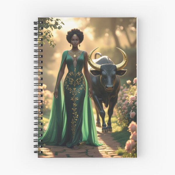 Item preview, Taurus Zodiac Goddess | Afro Futuristic Bull Energy Art designed and sold by Dannygirl999.