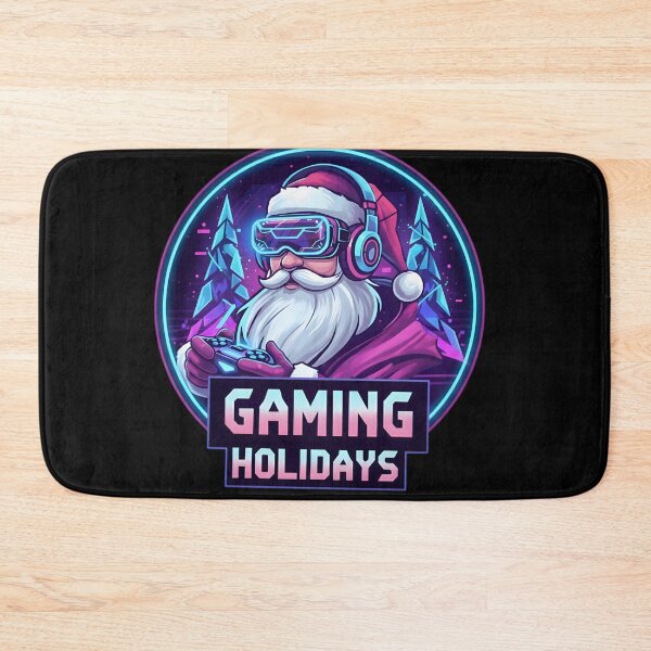 Item preview, Neon Cyberpunk Santa Gamer Holidays designed and sold by SoulenCify.