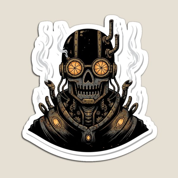 Item preview, Mechanical Skull designed and sold by PunkVerseStudio.