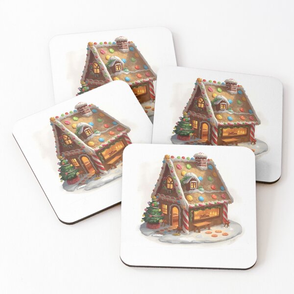 Item preview, Gingerbread House with Candy Decorations designed and sold by magicchristmas.