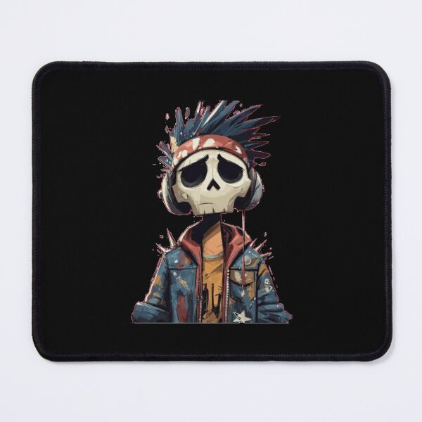 Item preview, Edgy Urban Skater Skull Character sad skaleton life after death skeleton art mementomori designed and sold by zuzzelek44.