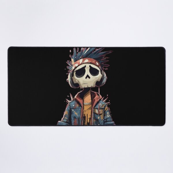Item preview, Edgy Urban Skater Skull Character sad skaleton life after death skeleton art mementomori designed and sold by zuzzelek44.