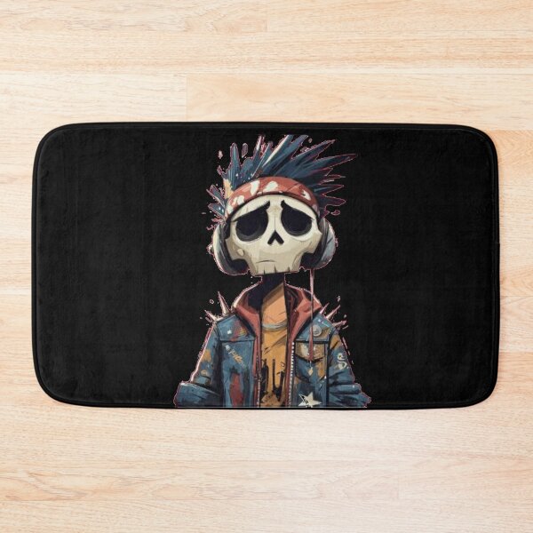 Item preview, Edgy Urban Skater Skull Character sad skaleton life after death skeleton art mementomori  designed and sold by zuzzelek44.