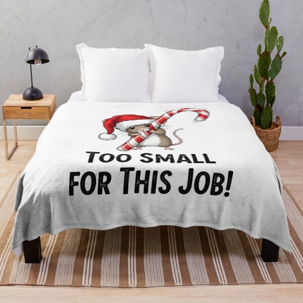 Item preview, XMAS MOUSE Too Small for This Job! designed and sold by Uglyandcute.