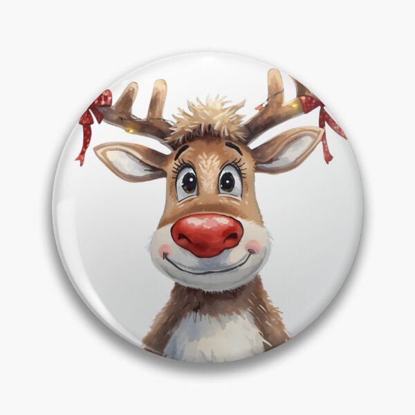 Item preview, Reindeer Portrait with Decorative Antlers designed and sold by magicchristmas.