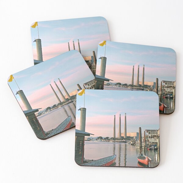 Item preview, Morro Bay on the dock designed and sold by Michael Rock Art.