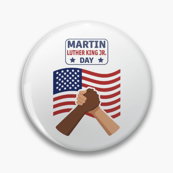 Item preview, Martin Luther King Jr. Day Unity Hands & American Flag – Equality, Freedom, Civil Rights Movement Tribute Design designed and sold by BrainBubbleArt.
