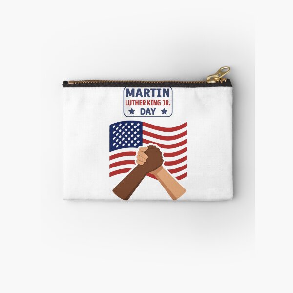 Item preview, Martin Luther King Jr. Day Unity Hands & American Flag – Equality, Freedom, Civil Rights Movement Tribute Design designed and sold by BrainBubbleArt.