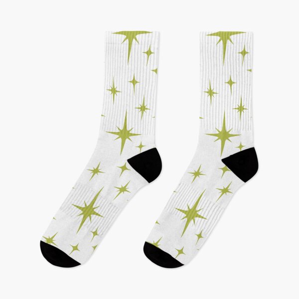 Item preview, Vintage Retro 1950s Mid Century Modern Chartreuse & White Atomic Starburst  designed and sold by RetroMaggie.