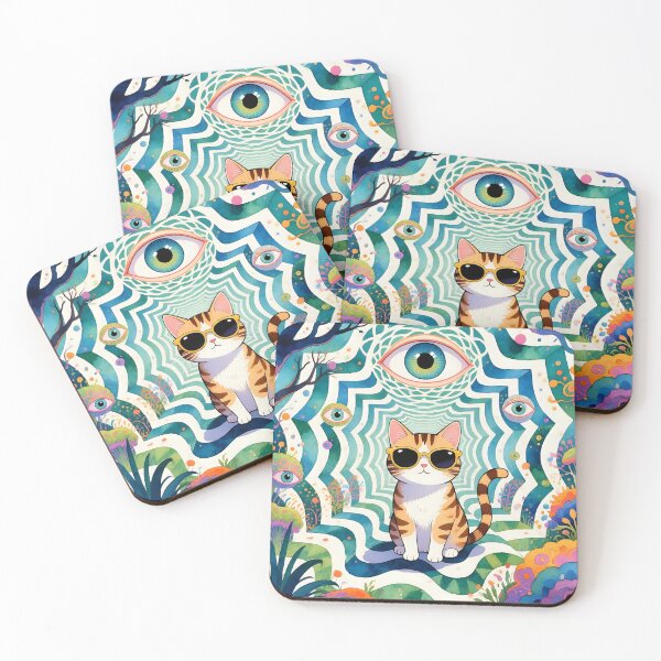 Item preview, A cat wearing sunglasses in a strange place.  designed and sold by Nomad-Maynard.