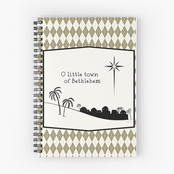 Item preview, O Little Town of Bethlehem wall art designed and sold by Willow & Grace Designs.