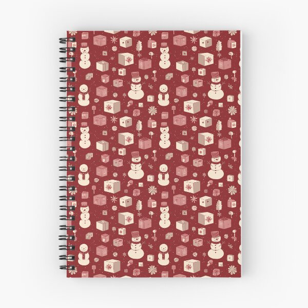 Item preview, Snowmen, Gifts and Festive Cheer in Red & White – Midcentury Merrymint designed and sold by The Print Parlor.