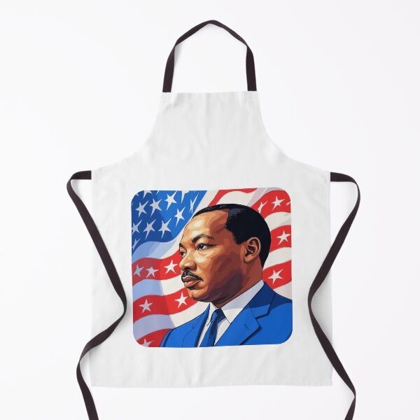 Item preview, Powerful MLK Civil Rights Tribute Art – Inspirational American Flag Portrait | Martin Luther King Legacy Design for Equality & Justice designed and sold by BrainBubbleArt.